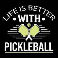 Pickleball T Life Is Better With Pickleball Wool Snapback Cap