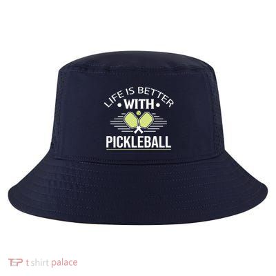 Pickleball T Life Is Better With Pickleball Cool Comfort Performance Bucket Hat