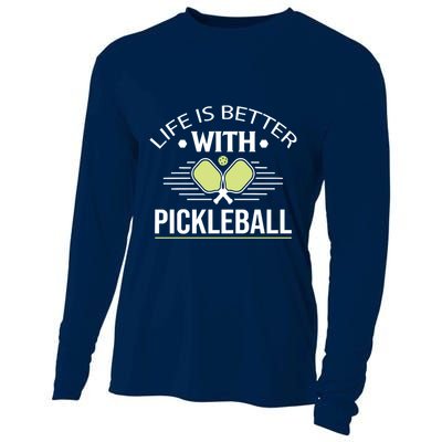 Pickleball T Life Is Better With Pickleball Cooling Performance Long Sleeve Crew