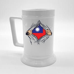 Proud Taiwanese Love Taiwan Flag Country Home Nation Gift Beer Stein