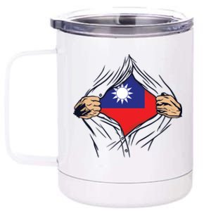 Proud Taiwanese Love Taiwan Flag Country Home Nation Gift 12 oz Stainless Steel Tumbler Cup