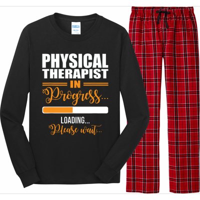 Physical Therapist Loading Please Wait Future Funny PT Gifts Long Sleeve Pajama Set