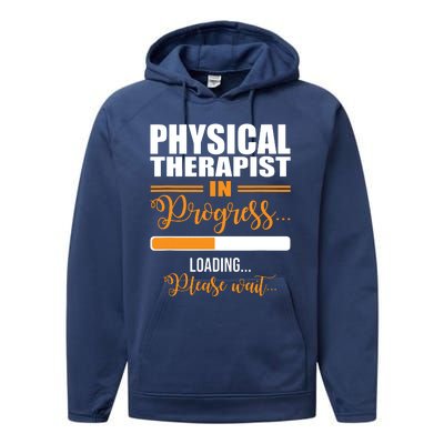 Physical Therapist Loading Please Wait Future Funny PT Gifts Performance Fleece Hoodie