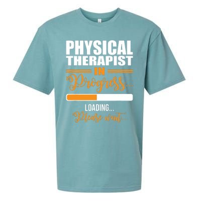 Physical Therapist Loading Please Wait Future Funny PT Gifts Sueded Cloud Jersey T-Shirt