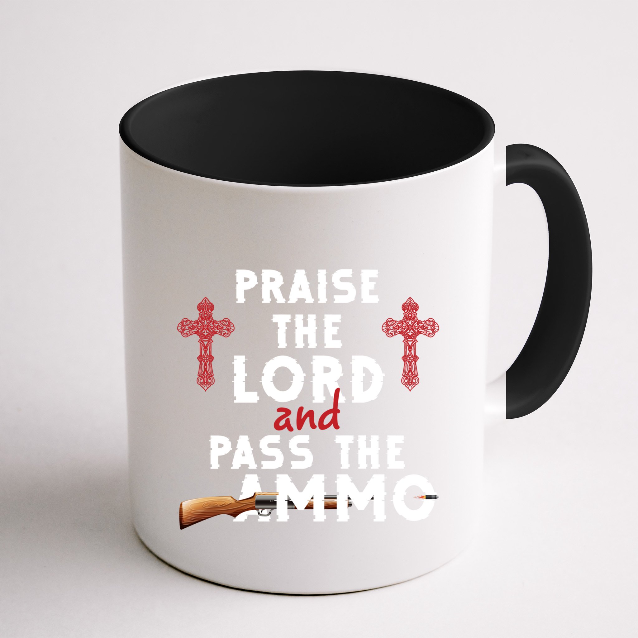 Praise The Lord And Pass The Ammo Ammunition Patriotic Trump Gift Mug