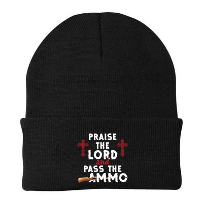 Praise The Lord And Pass The Ammo Ammunition Patriotic Trump Gift Beanie