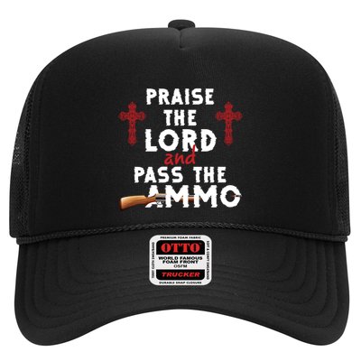 Praise The Lord And Pass The Ammo Ammunition Patriotic Trump Gift Trucker Hat