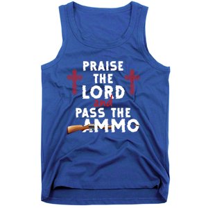 Praise The Lord And Pass The Ammo Ammunition Patriotic Trump Gift Tank Top