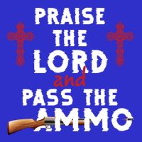 Praise The Lord And Pass The Ammo Ammunition Patriotic Trump Gift Kids T-Shirt