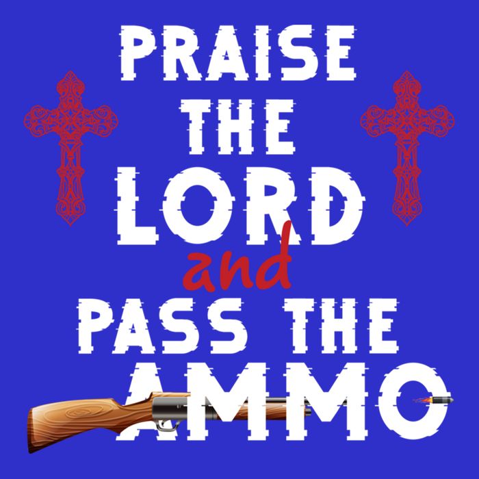 Praise The Lord And Pass The Ammo Ammunition Patriotic Trump Gift Kids T-Shirt