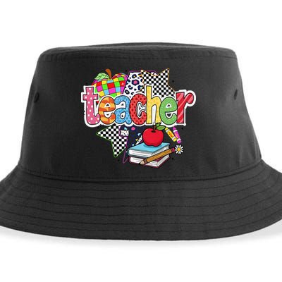 Preppy Teacher Last Day Of School Teacher Summer Sustainable Bucket Hat