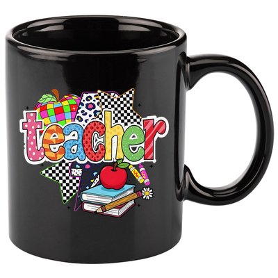 Preppy Teacher Last Day Of School Teacher Summer 11oz C Handle Ceramic Mug