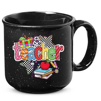 Preppy Teacher Last Day Of School Teacher Summer 15oz Campfire Ceramic Mug