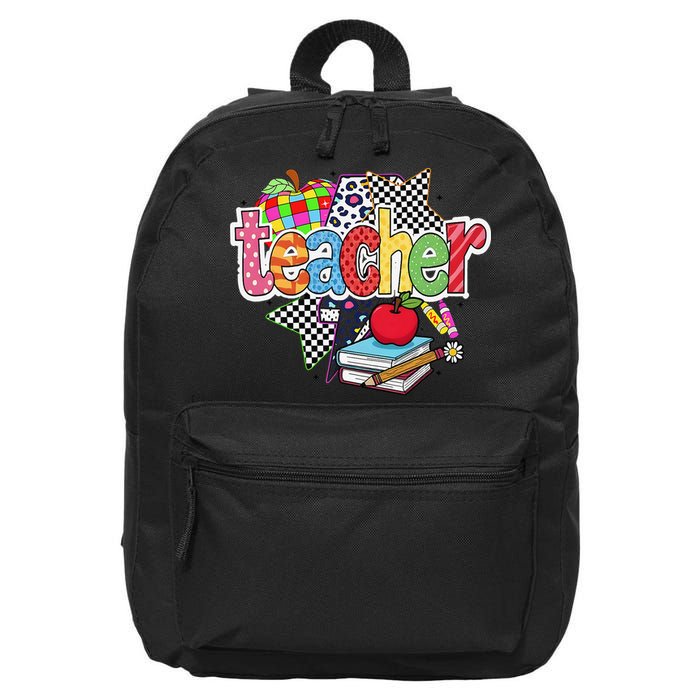 Preppy Teacher Last Day Of School Teacher Summer 16 in Basic Backpack