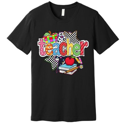 Preppy Teacher Last Day Of School Teacher Summer Premium T-Shirt
