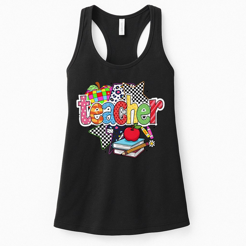 Preppy Teacher Last Day Of School Teacher Summer Womens Tank Top