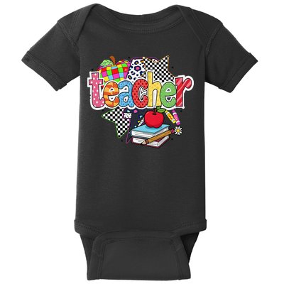 Preppy Teacher Last Day Of School Teacher Summer Baby Bodysuit