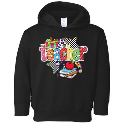 Preppy Teacher Last Day Of School Teacher Summer Toddler Hoodie