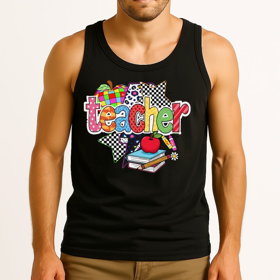 Preppy Teacher Last Day Of School Teacher Summer Tank Top
