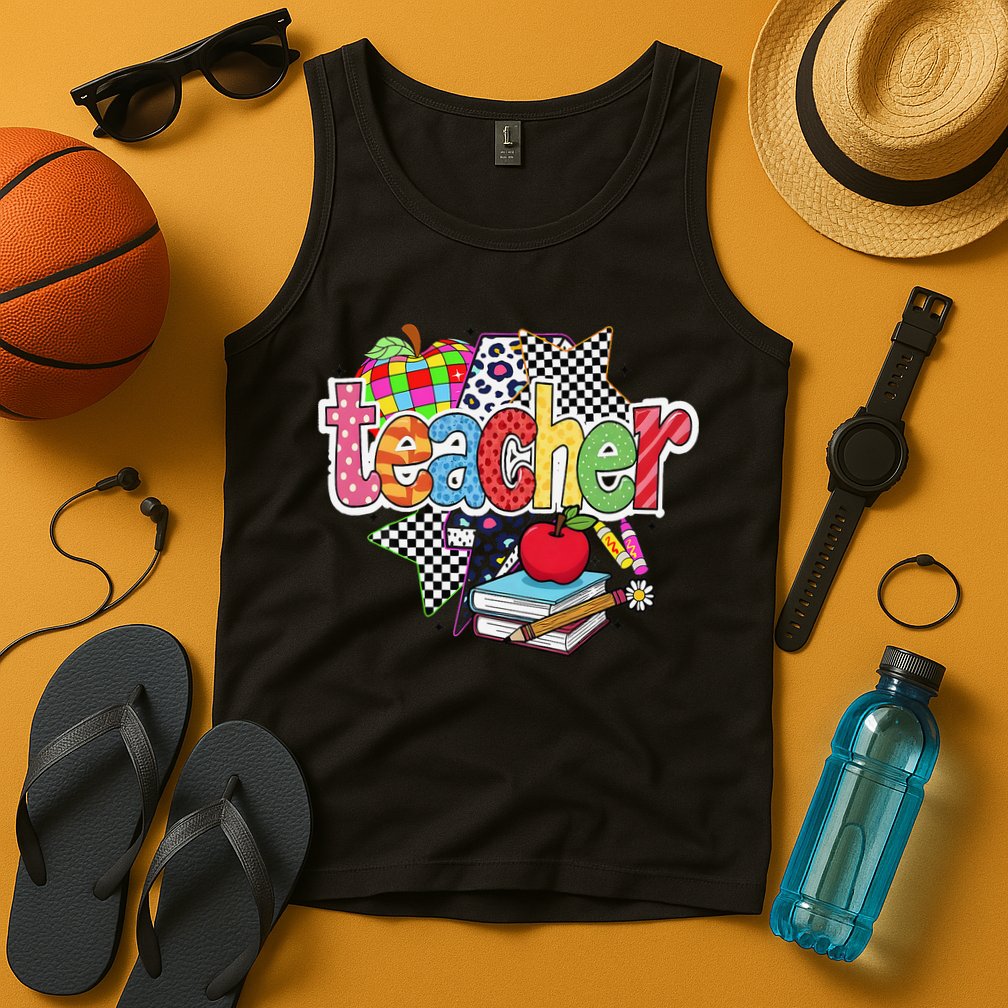 Preppy Teacher Last Day Of School Teacher Summer Tank Top