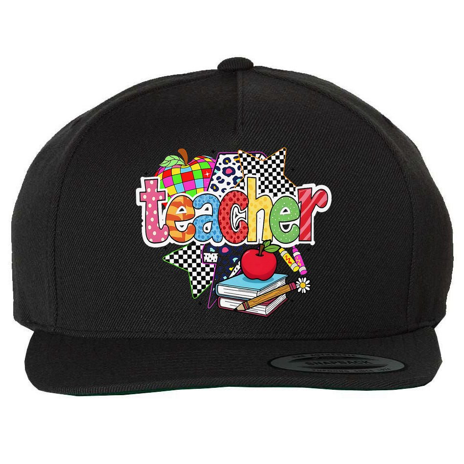 Preppy Teacher Last Day Of School Teacher Summer Wool Snapback Cap