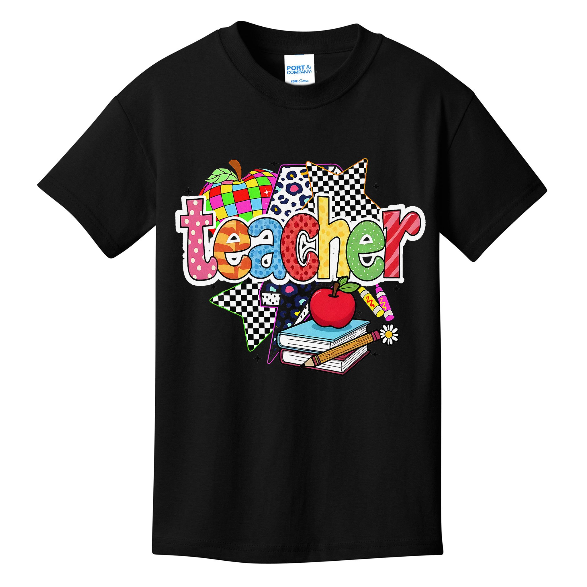 Preppy Teacher Last Day Of School Teacher Summer Kids T-Shirt