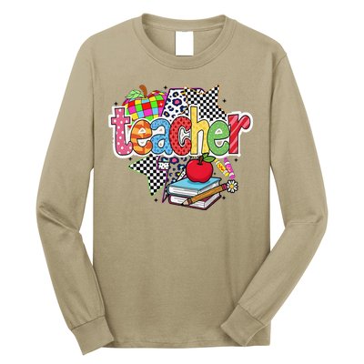 Preppy Teacher Last Day Of School Teacher Summer Long Sleeve Shirt