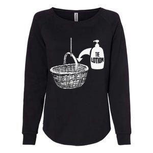 Put The Lotion In The Basket Creepy Halloween Torture Womens California Wash Sweatshirt