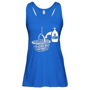 Put The Lotion In The Basket Creepy Halloween Torture Ladies Essential Flowy Tank