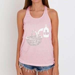 Put The Lotion In The Basket Creepy Halloween Torture Women's Knotted Racerback Tank