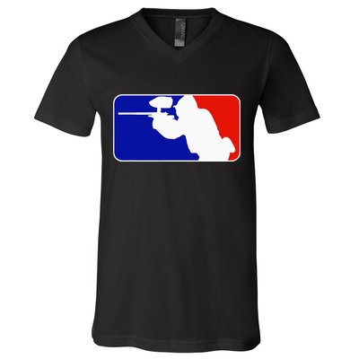 PAINTBALL TOURNAMENT LEAGUE PLAYER MAJOR V-Neck T-Shirt