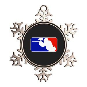 PAINTBALL TOURNAMENT LEAGUE PLAYER MAJOR Metallic Star Ornament