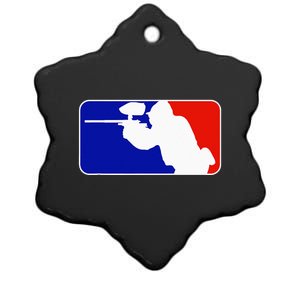 PAINTBALL TOURNAMENT LEAGUE PLAYER MAJOR Ceramic Star Ornament