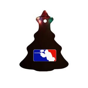 PAINTBALL TOURNAMENT LEAGUE PLAYER MAJOR Ceramic Tree Ornament