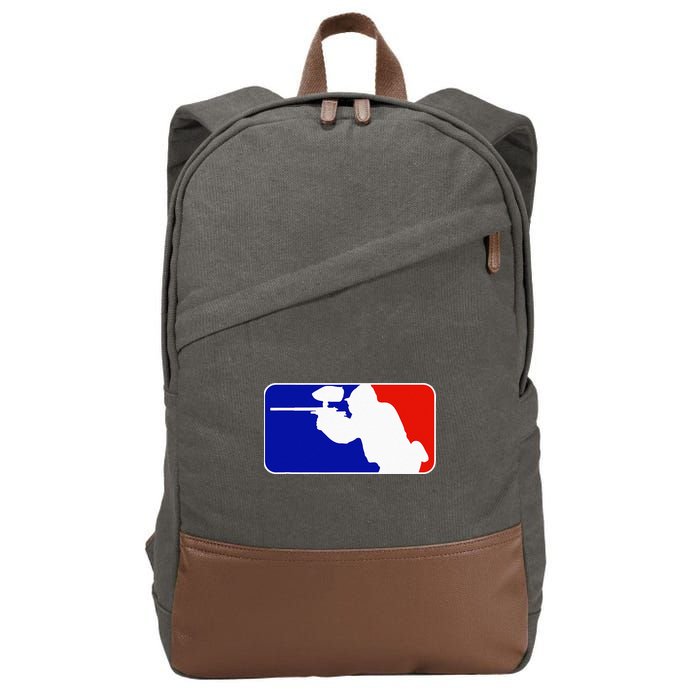 PAINTBALL TOURNAMENT LEAGUE PLAYER MAJOR Cotton Canvas Backpack