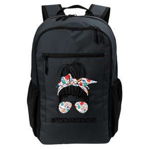 Preschool Teacher Life Messy Bun Premeaningful Giftk Teacher Squad Gift Daily Commute Backpack