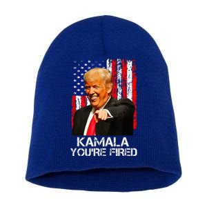 President Trump Laughing At Kamala Short Acrylic Beanie