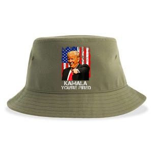 President Trump Laughing At Kamala Sustainable Bucket Hat