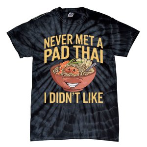 Pad Thai Lover Funny Humor Food Text Joke Loves Pad Thai Tie-Dye T-Shirt