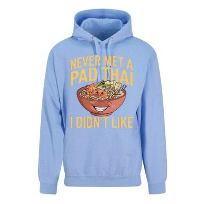 Pad Thai Lover Funny Humor Food Text Joke Loves Pad Thai Unisex Surf Hoodie