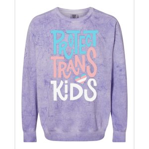 Protect Transg Lgbt Pride Colorblast Crewneck Sweatshirt