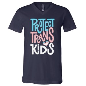 Protect Transg Lgbt Pride V-Neck T-Shirt