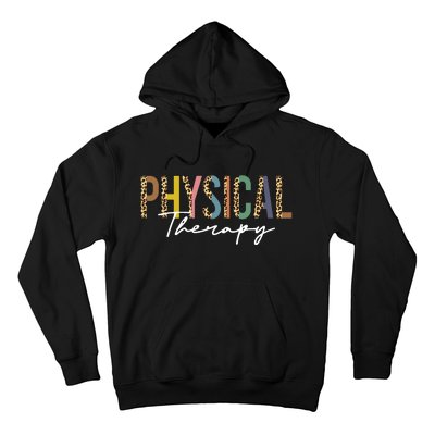 Physical Therapy Leopard Physical Therapist Pt Month Hoodie