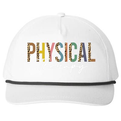 Physical Therapy Leopard Physical Therapist Pt Month Snapback Five-Panel Rope Hat