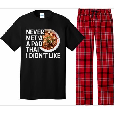 Pad Thai Lover Funny Humor Food Text Joke Loves Pad Thai Pajama Set