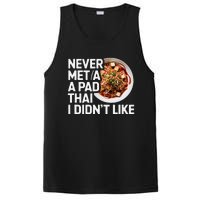 Pad Thai Lover Funny Humor Food Text Joke Loves Pad Thai PosiCharge Competitor Tank