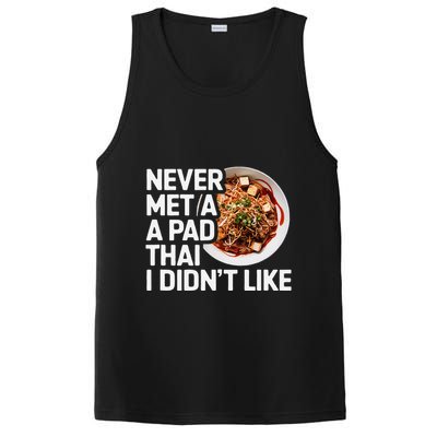 Pad Thai Lover Funny Humor Food Text Joke Loves Pad Thai PosiCharge Competitor Tank