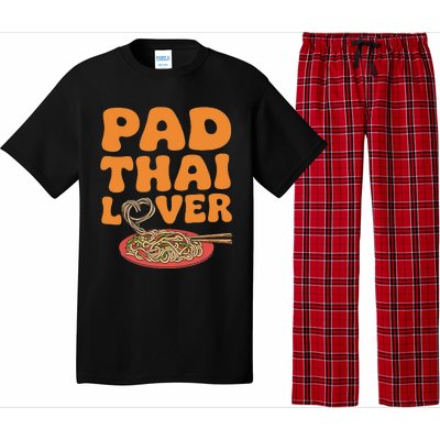 Pad Thai Lover Funny Humor Food Text Joke Loves Pad Thai Pajama Set