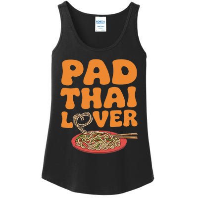 Pad Thai Lover Funny Humor Food Text Joke Loves Pad Thai Ladies Essential Tank