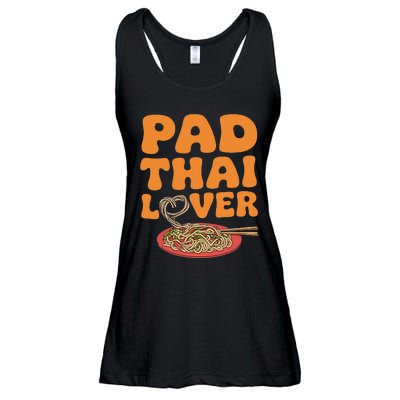 Pad Thai Lover Funny Humor Food Text Joke Loves Pad Thai Ladies Essential Flowy Tank